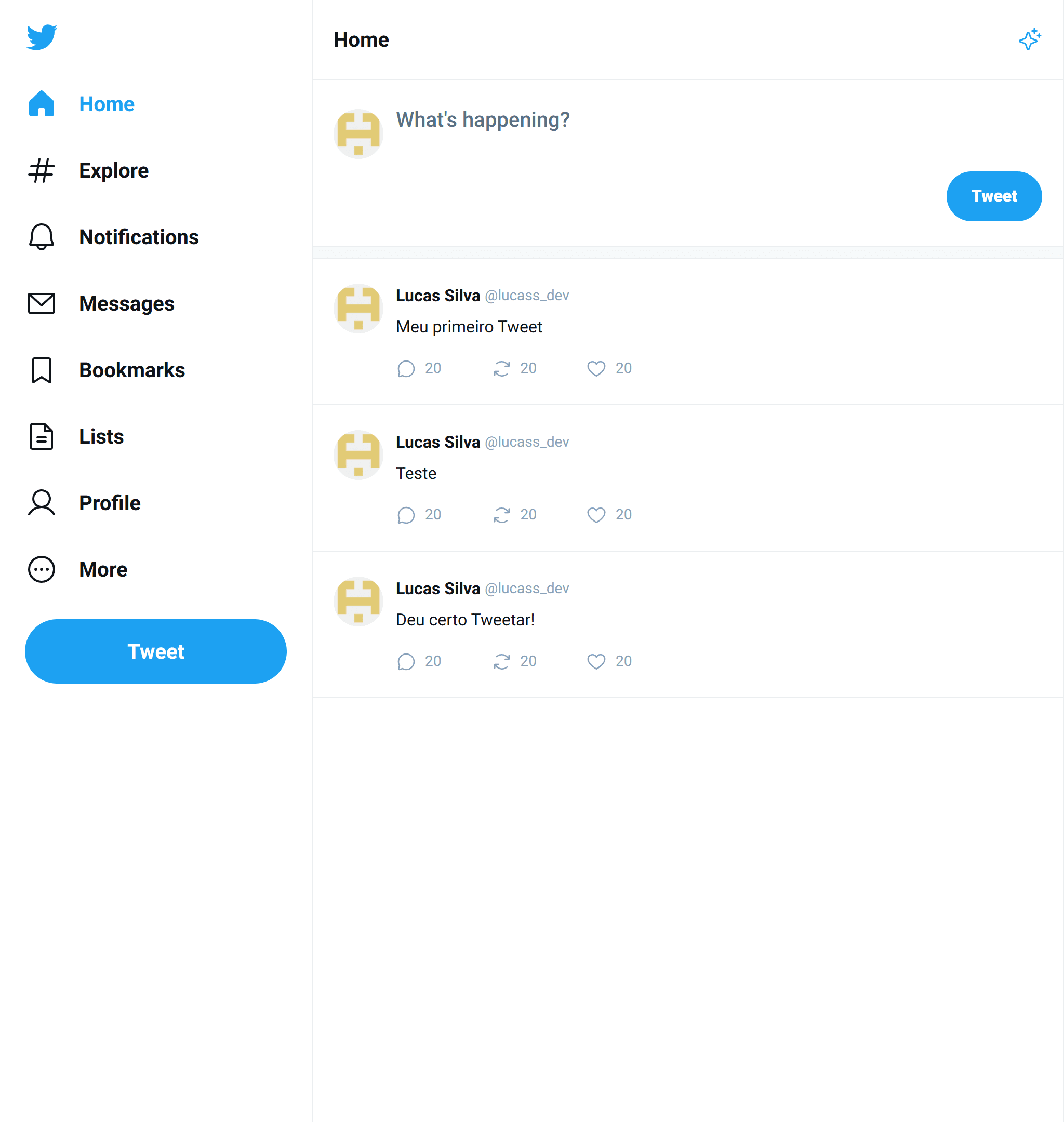 Clone UI-Twitter preview